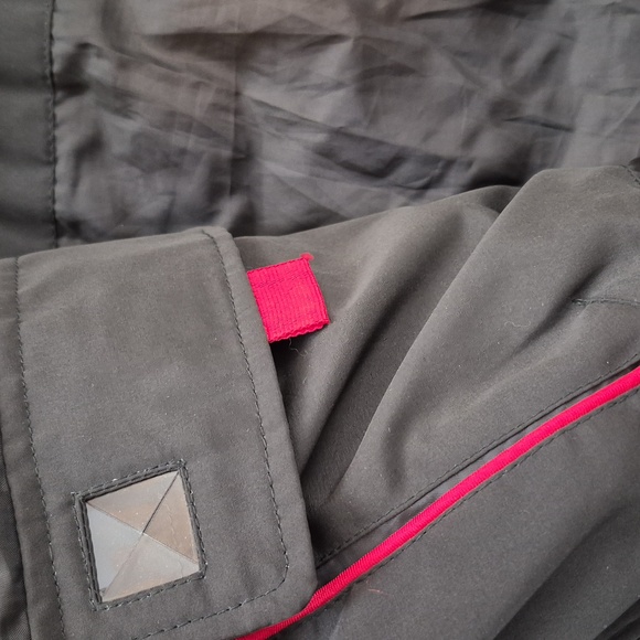 ANNE KLEIN Goose Down Puffer Trench With Racoon Fur Trim Largr - Picture 5 of 7